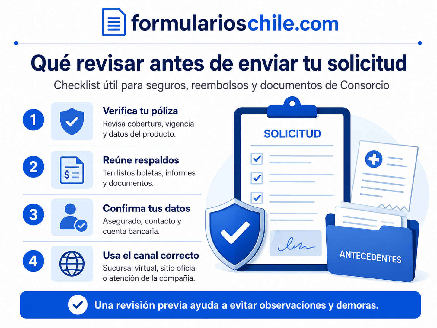 Formularios para seguros de salud