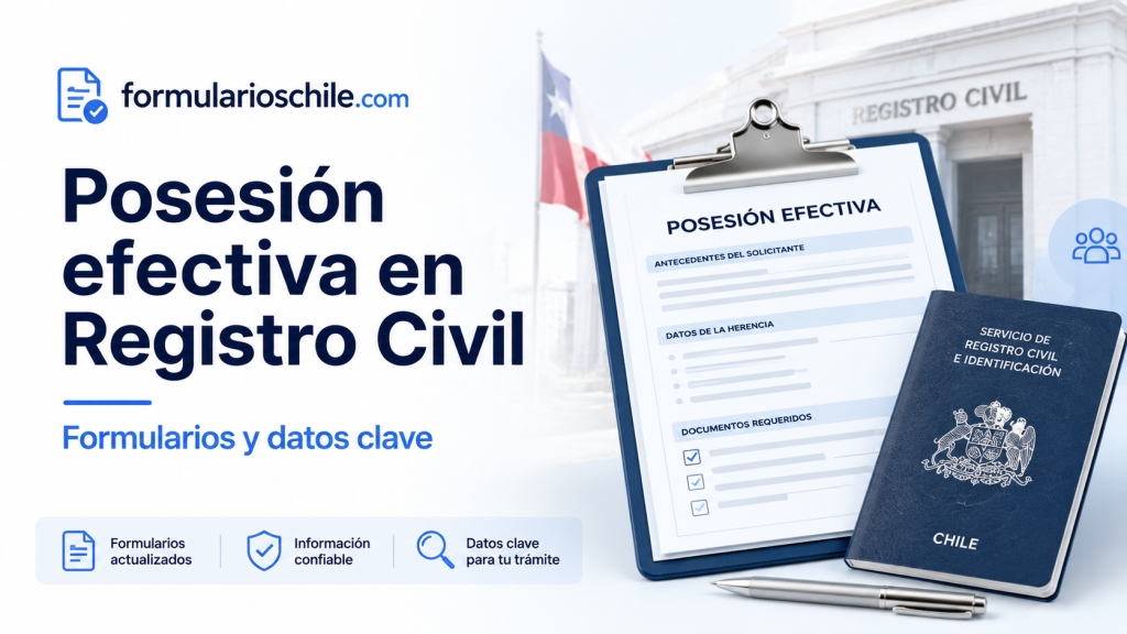 Posesión efectiva en Registro Civil