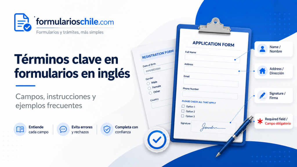 Formularios en inglés