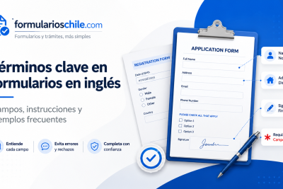 Formularios en inglés