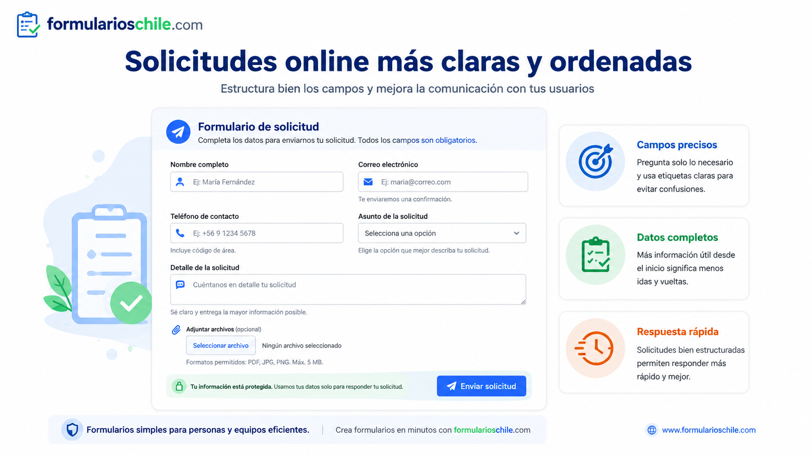 Redacción de campos y mensajes de ayuda