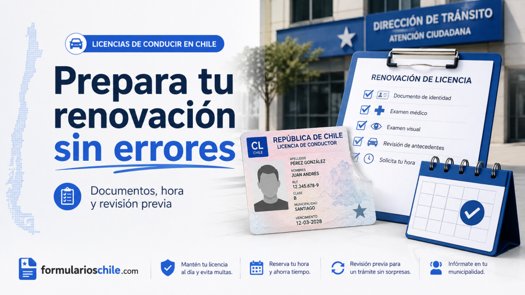 Renovar licencia de conducir